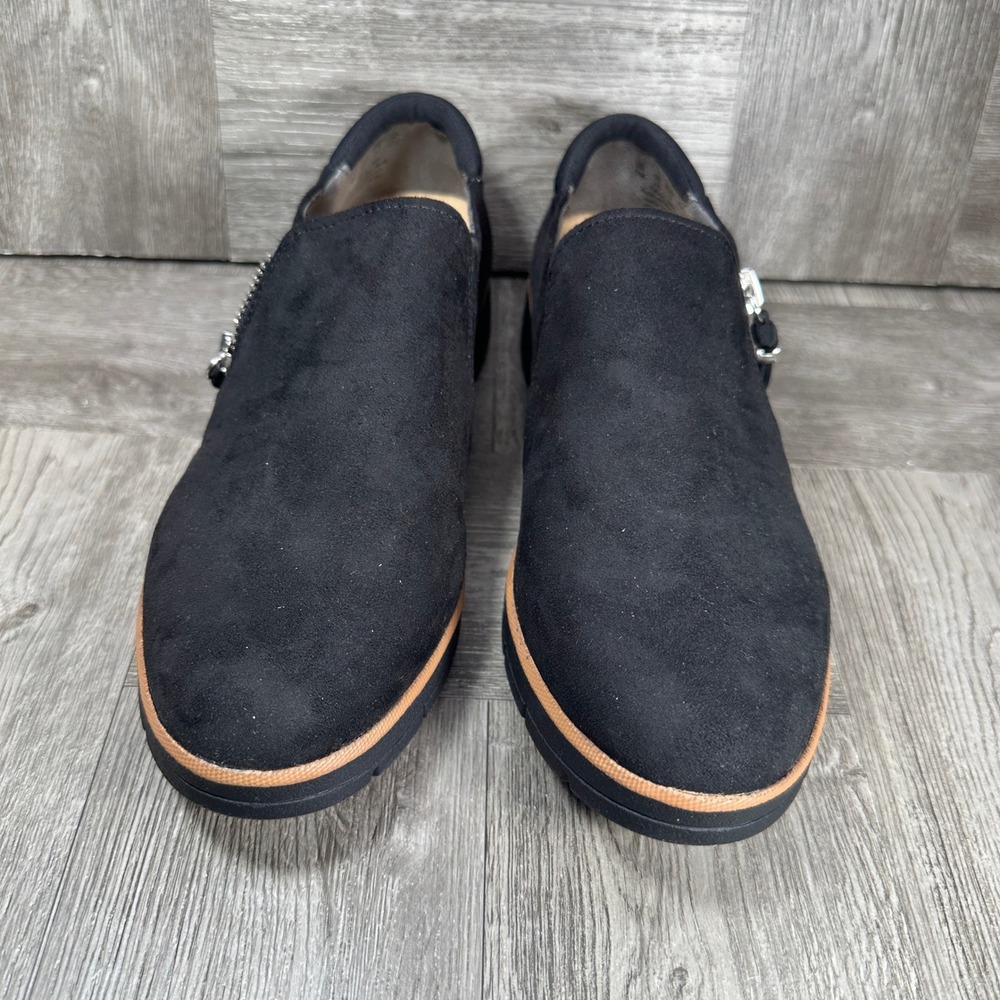 Dr. Scholls Womens Slip On Shoes Size 7 Black Side Zip Casual Comfort NEW - Picture 4 of 8